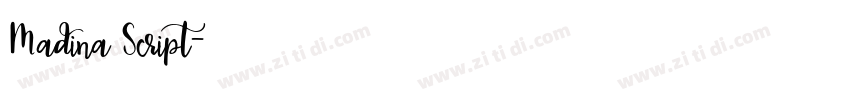 Madina Script字体转换